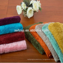 Non-slip washable polyester cut loop shaggy carpet